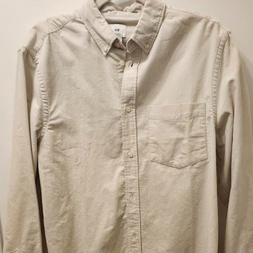 H&M Regular Fit Button Up T Shirt